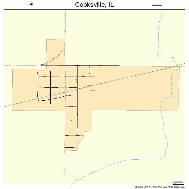 Cooksville, IL street map