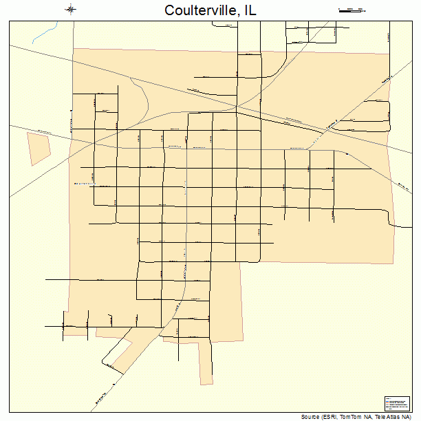 Coulterville, IL street map