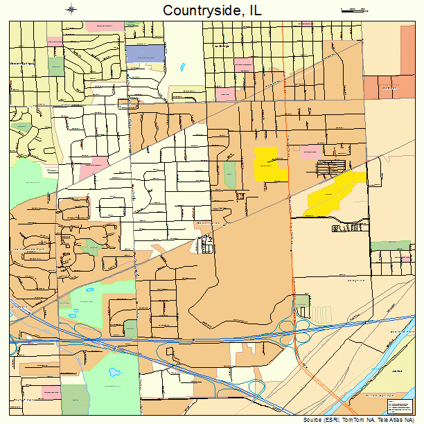 Countryside, IL street map