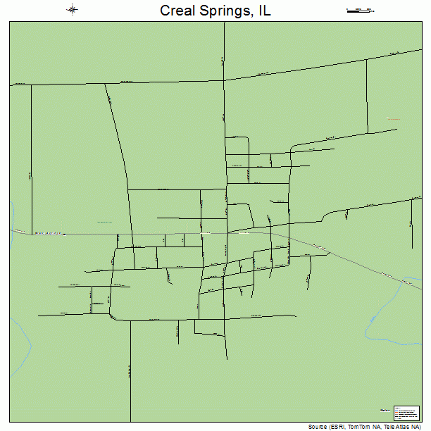 Creal Springs, IL street map