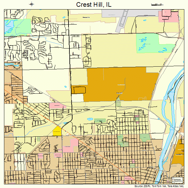 Crest Hill, IL street map