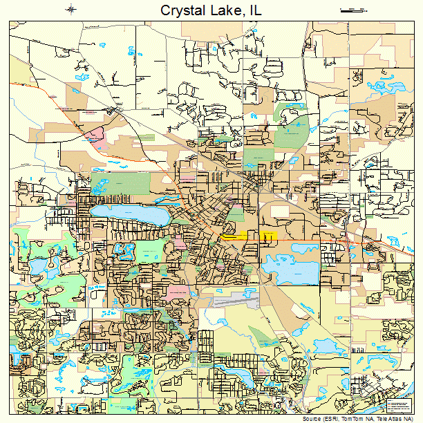Crystal Lake, IL street map