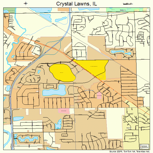 Crystal Lawns, IL street map