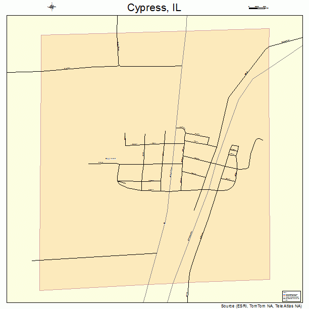 Cypress, IL street map