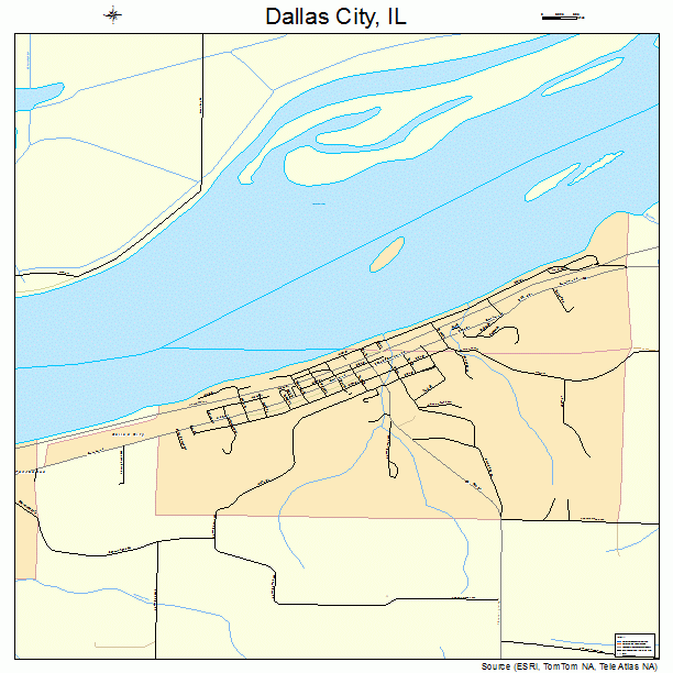 Dallas City, IL street map