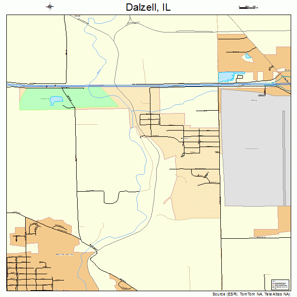 Dalzell, IL street map