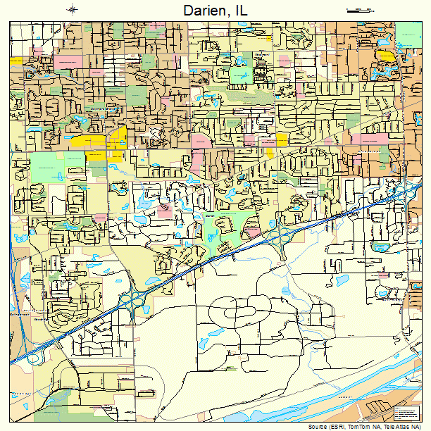 Darien, IL street map