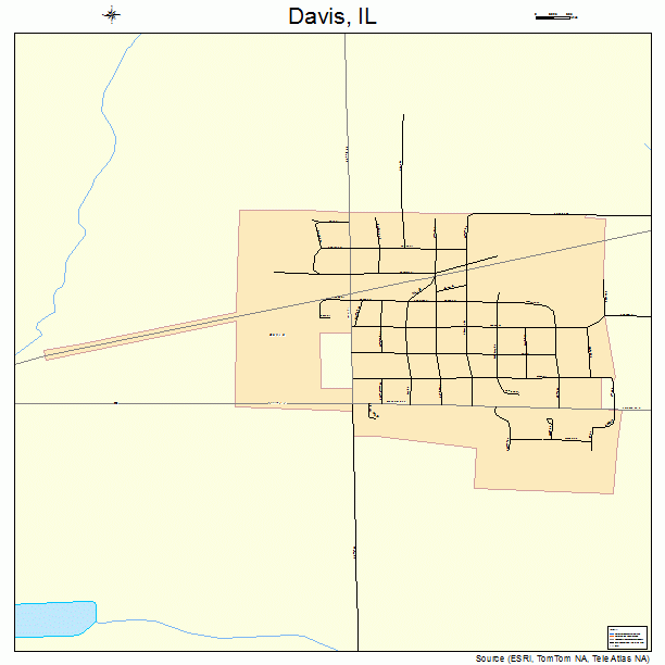 Davis, IL street map