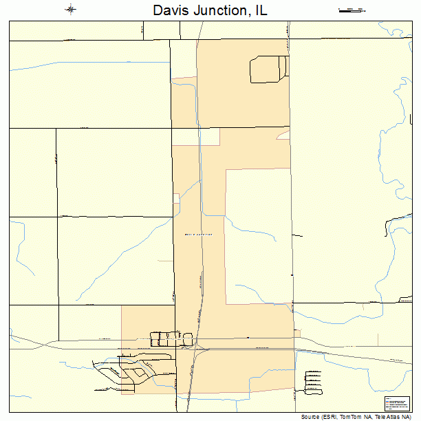 Davis Junction, IL street map