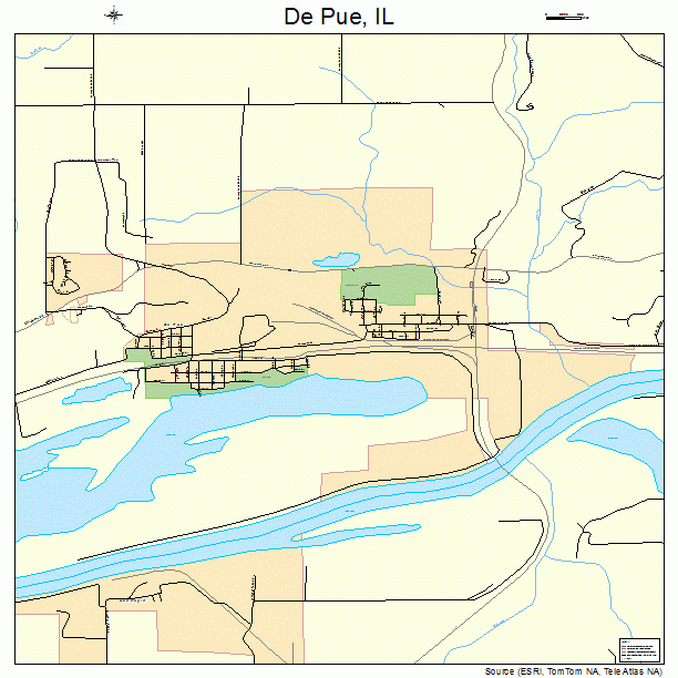 De Pue, IL street map