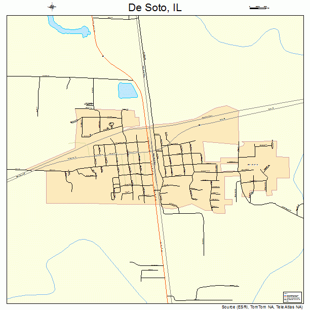 De Soto, IL street map