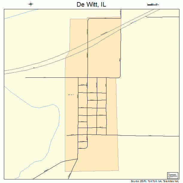 De Witt, IL street map