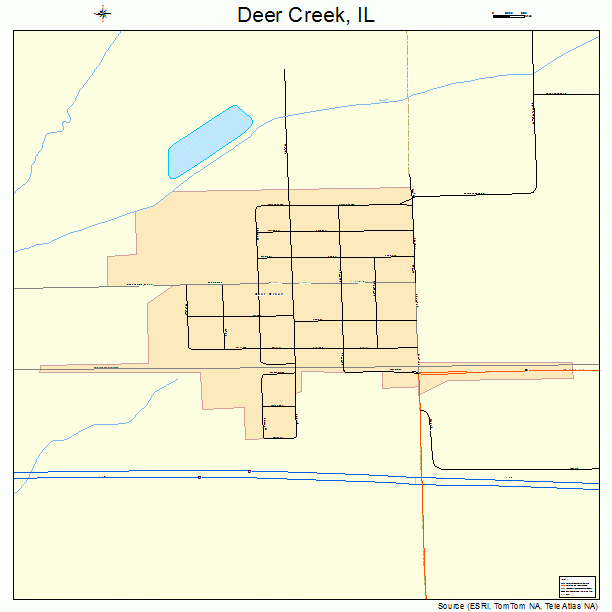 Deer Creek, IL street map