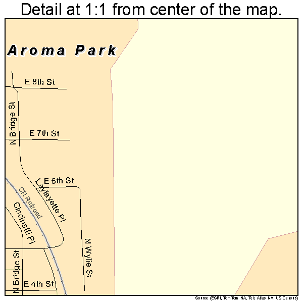 Aroma Park, Illinois road map detail