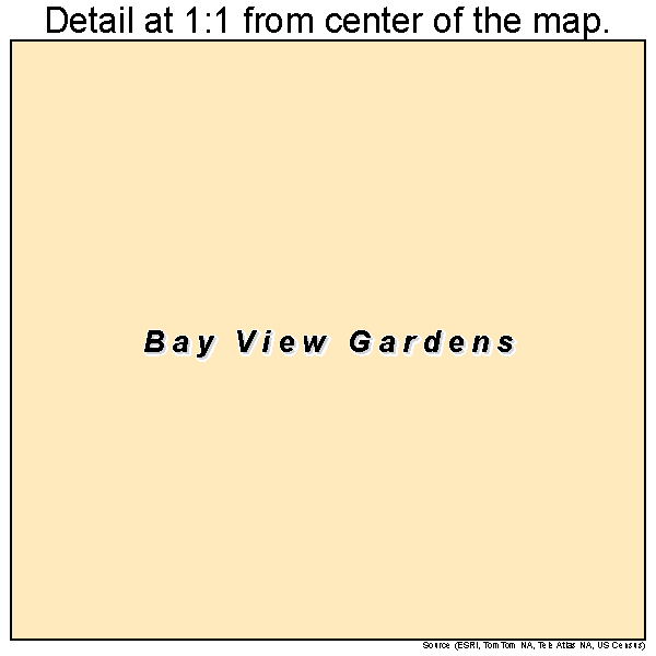Bay View Gardens, Illinois road map detail