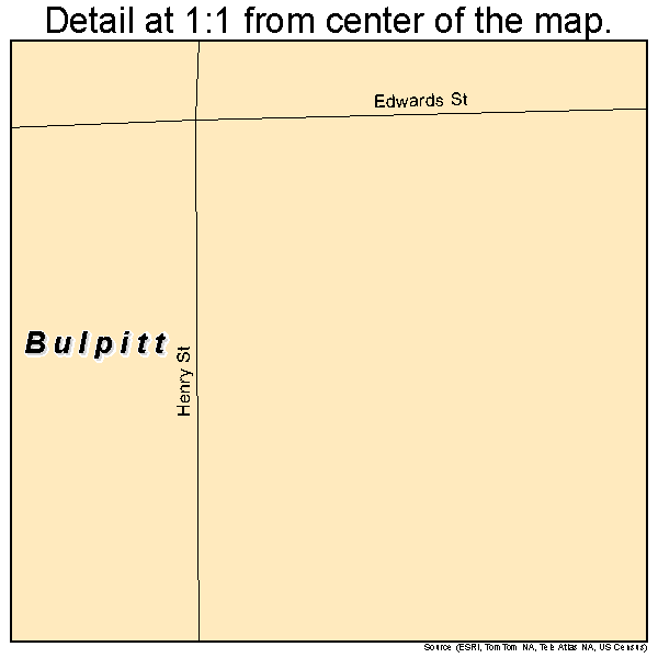 Bulpitt, Illinois road map detail