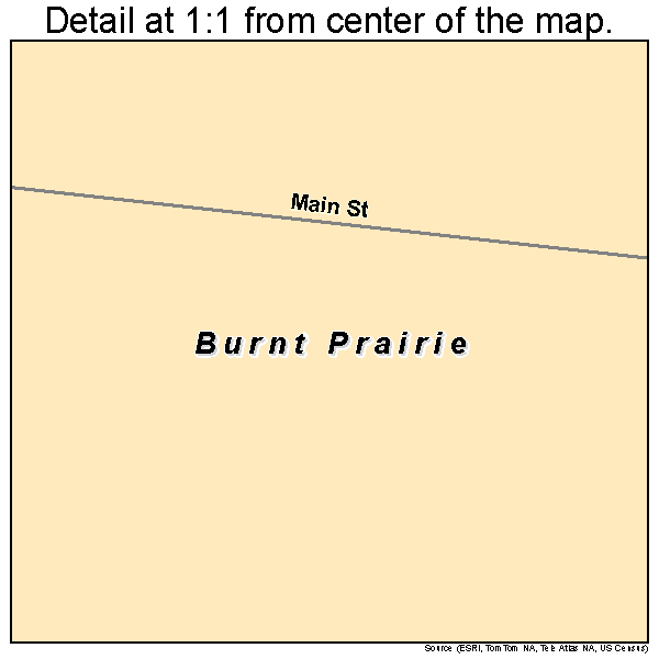 Burnt Prairie, Illinois road map detail