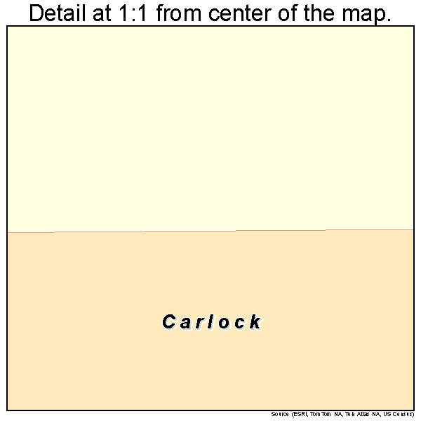 Carlock, Illinois road map detail