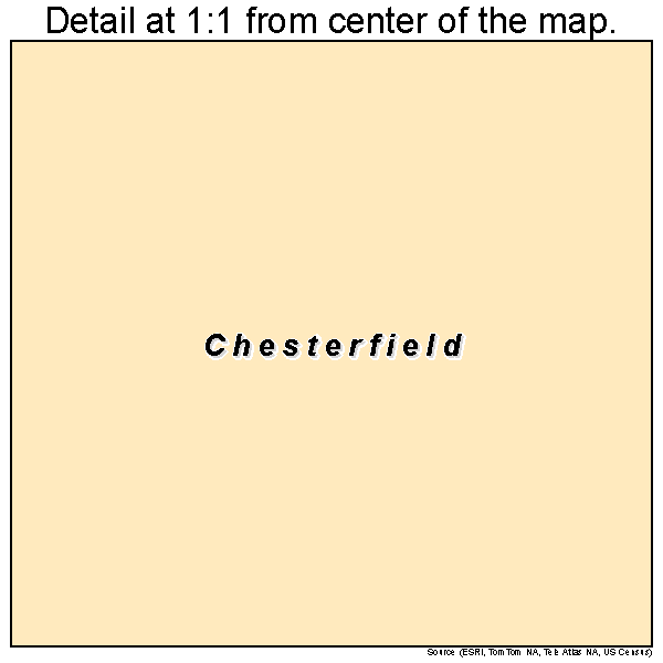Chesterfield, Illinois road map detail