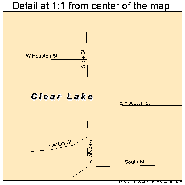 Clear Lake, Illinois road map detail