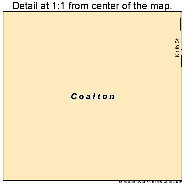 Coalton, Illinois road map detail