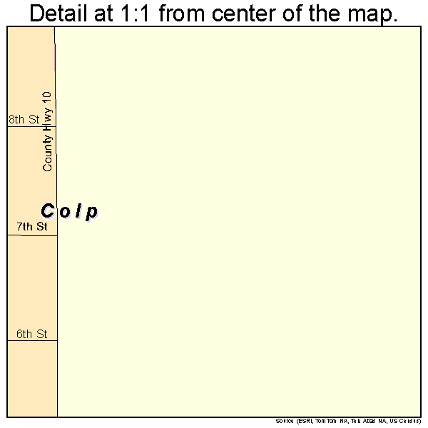 Colp, Illinois road map detail