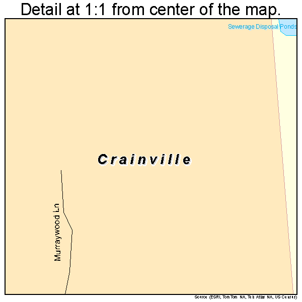 Crainville, Illinois road map detail