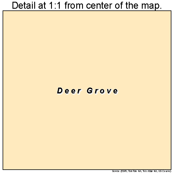 Deer Grove, Illinois road map detail
