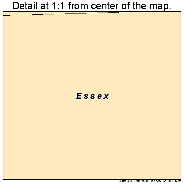 Essex, Illinois road map detail