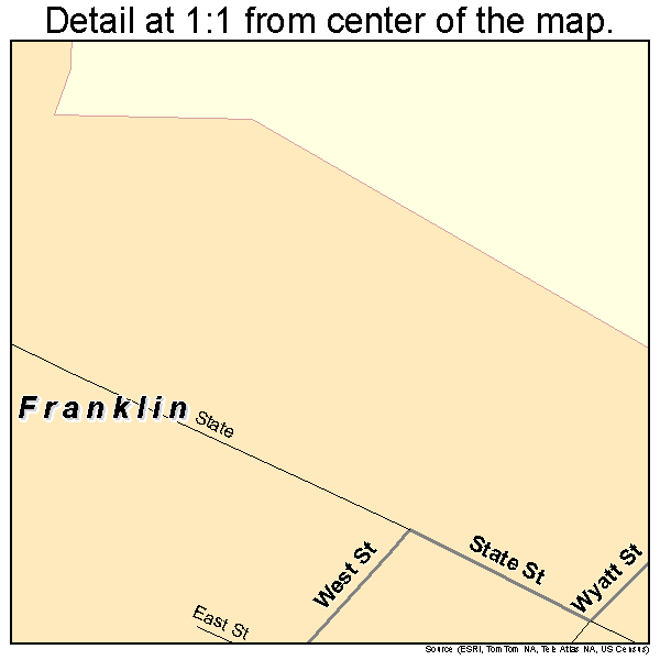 Franklin, Illinois road map detail