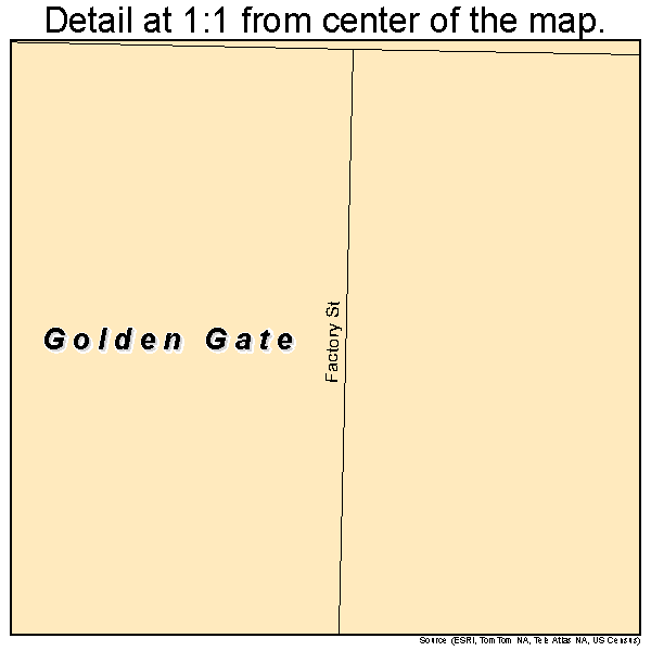 Golden Gate, Illinois road map detail