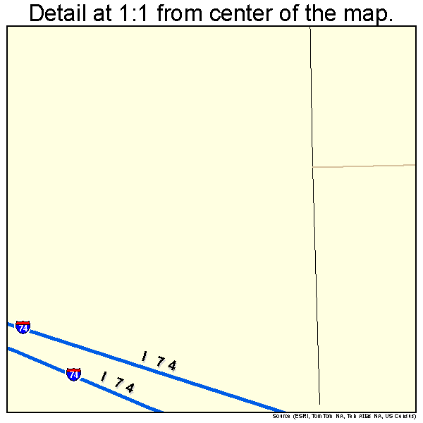 Goodfield, Illinois road map detail