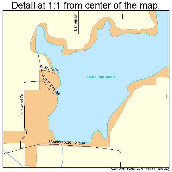 Hillsboro, Illinois road map detail