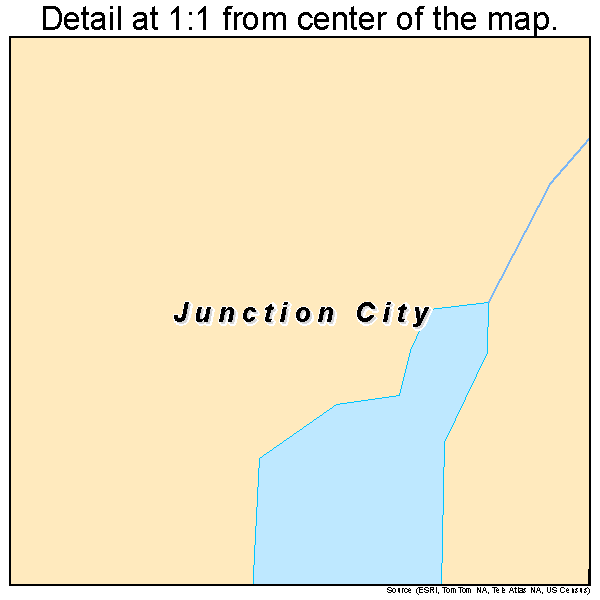 Junction City, Illinois road map detail