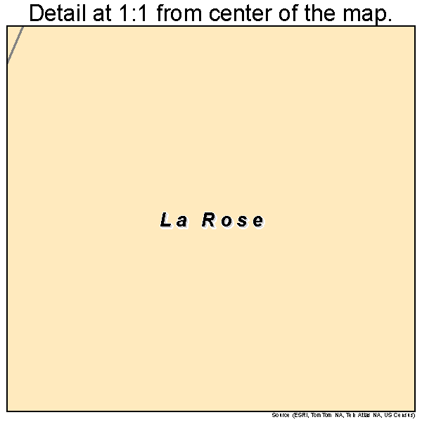 La Rose, Illinois road map detail