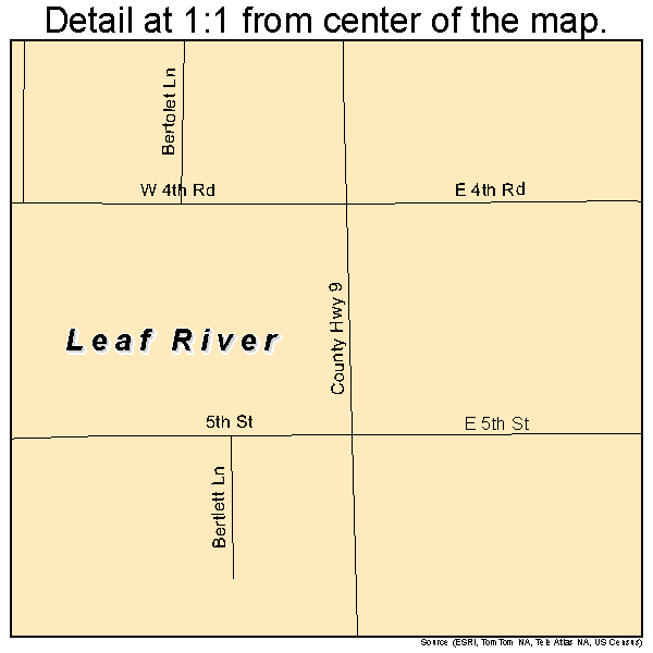 Leaf River, Illinois road map detail