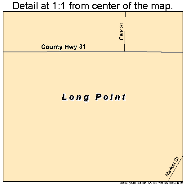 Long Point, Illinois road map detail