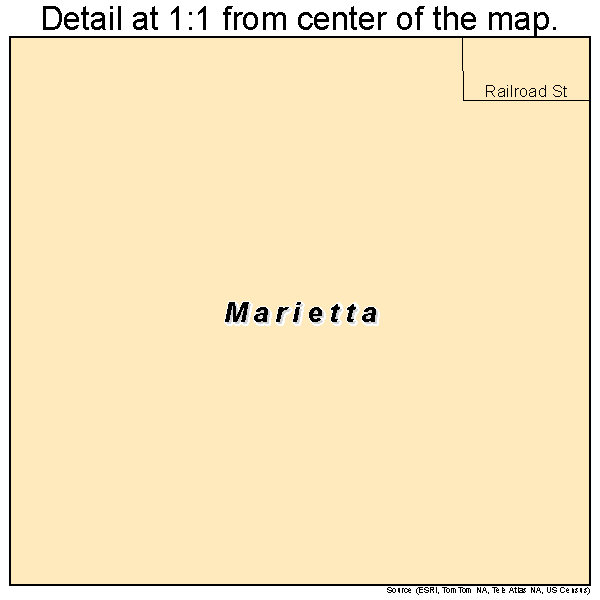 Marietta, Illinois road map detail