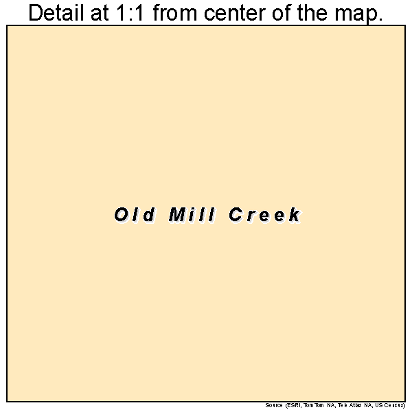 Old Mill Creek, Illinois road map detail