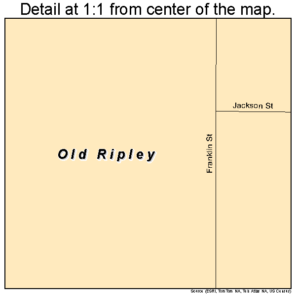 Old Ripley, Illinois road map detail