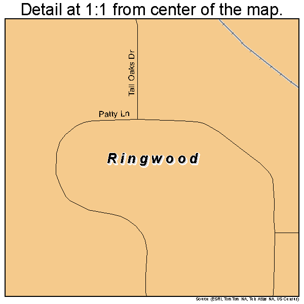 Ringwood, Illinois road map detail
