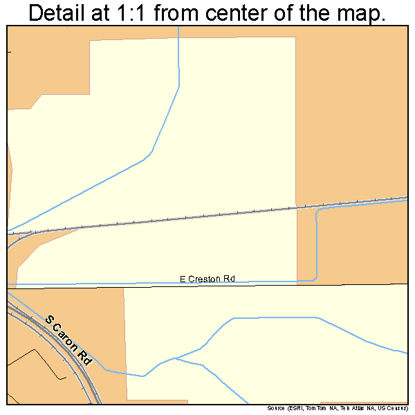 Rochelle, Illinois road map detail