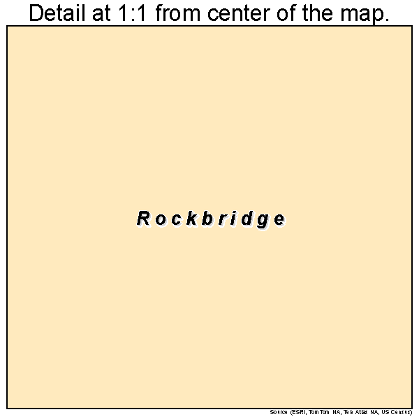 Rockbridge, Illinois road map detail
