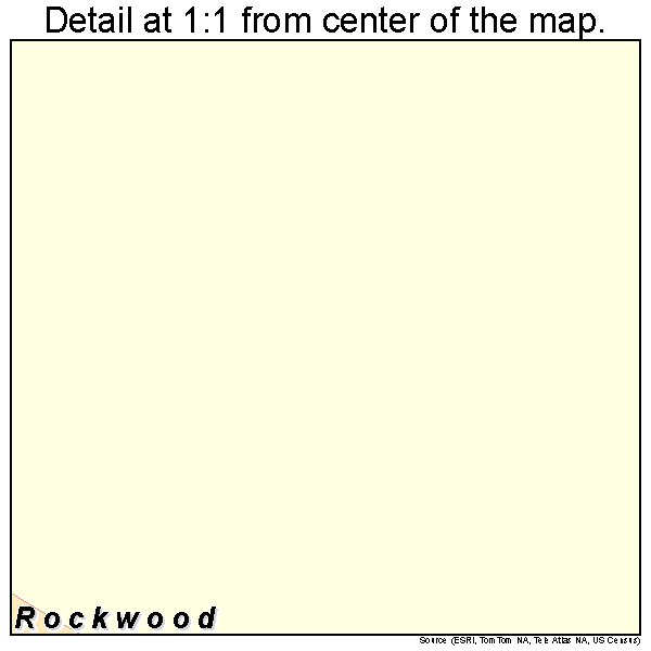 Rockwood, Illinois road map detail