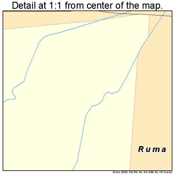 Ruma, Illinois road map detail