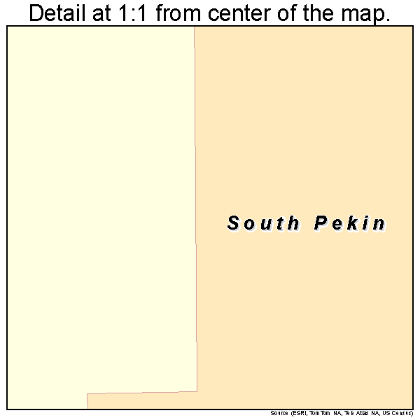 South Pekin, Illinois road map detail