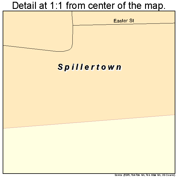 Spillertown, Illinois road map detail