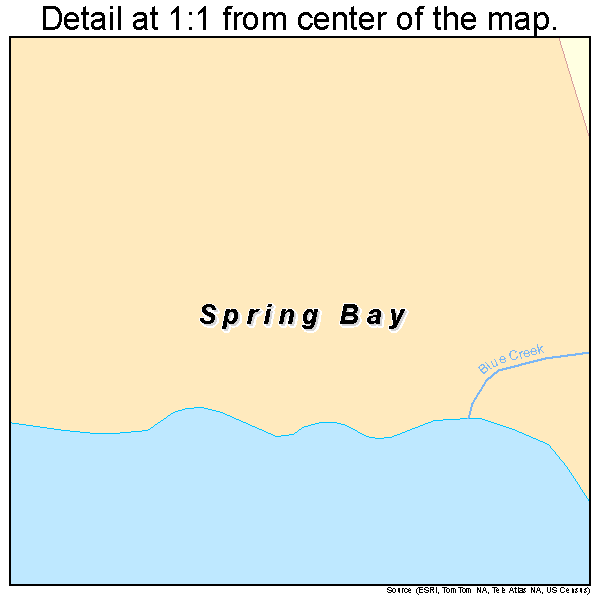 Spring Bay, Illinois road map detail