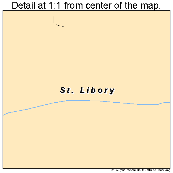 St. Libory, Illinois road map detail