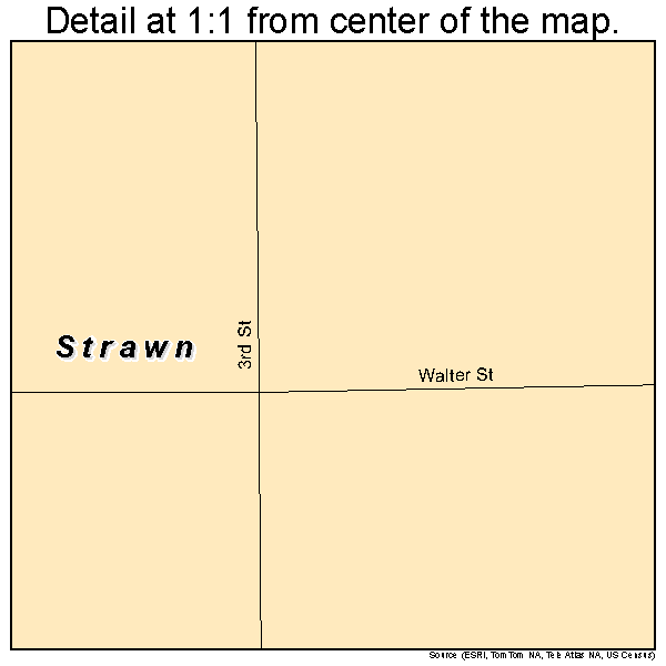 Strawn, Illinois road map detail